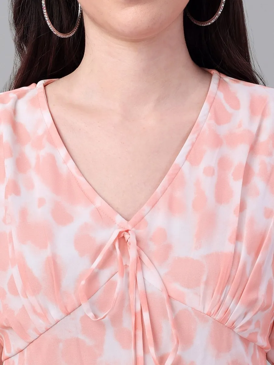 dresses for Women western wear Peach Color Dress
