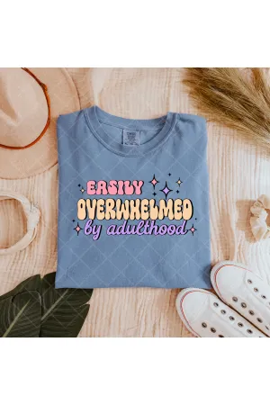 Easily Overwhelmed Comfort Colors T-Shirt – The Relatable Adulthood Mood