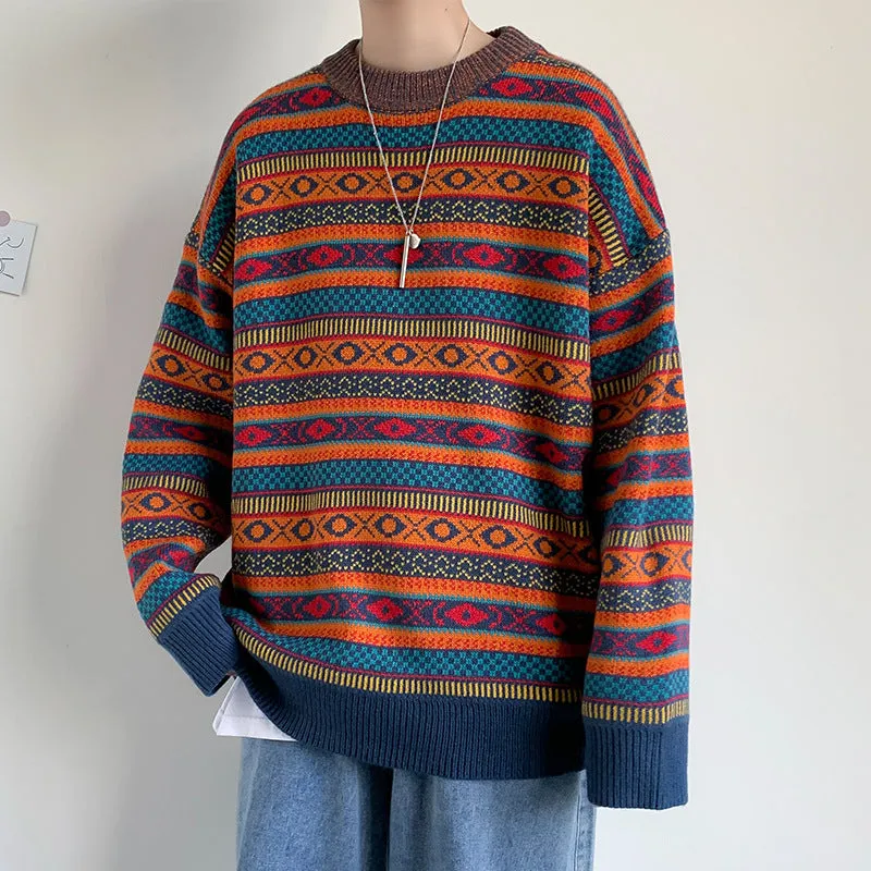 Eliab | Striped Winter Sweater