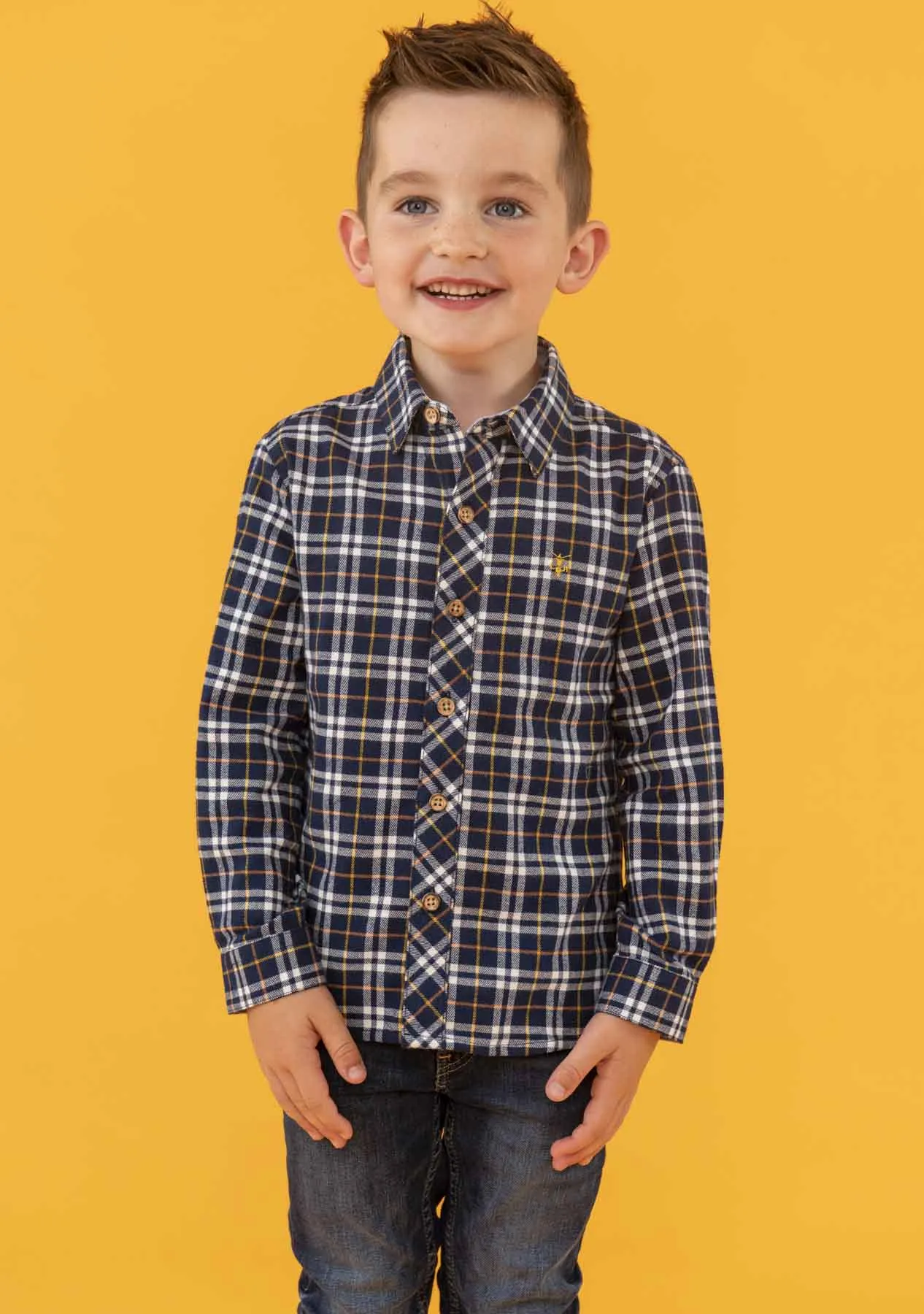 Elliot Boys Shirt - Eclipse Check