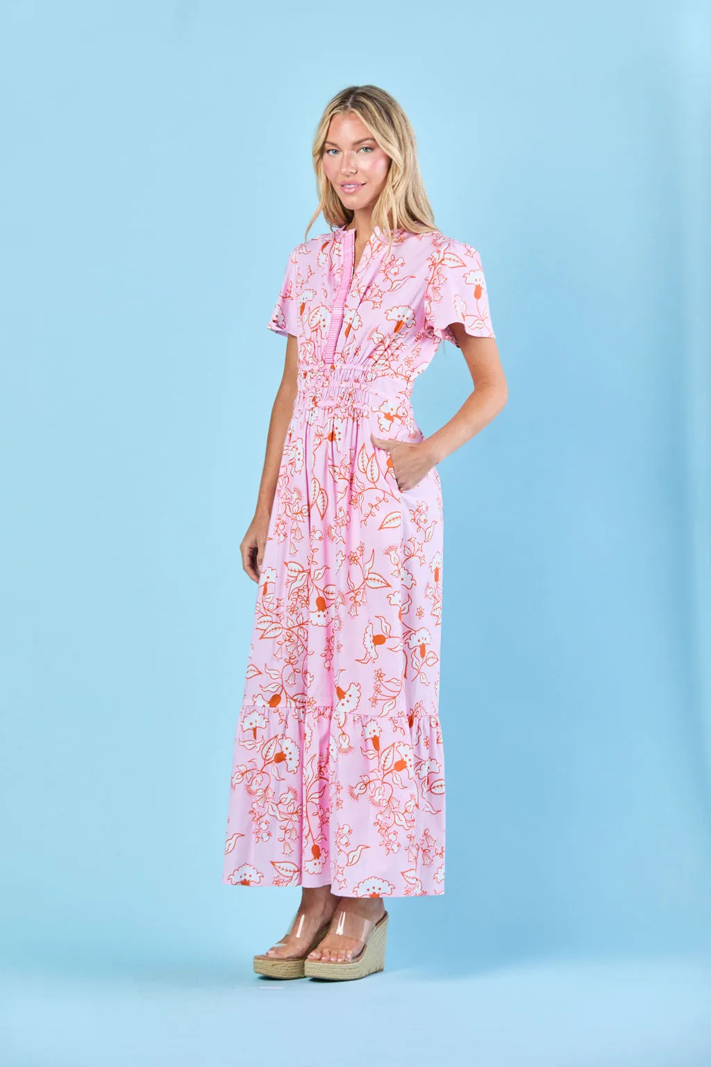 Eloise Dress in Blush Blooms