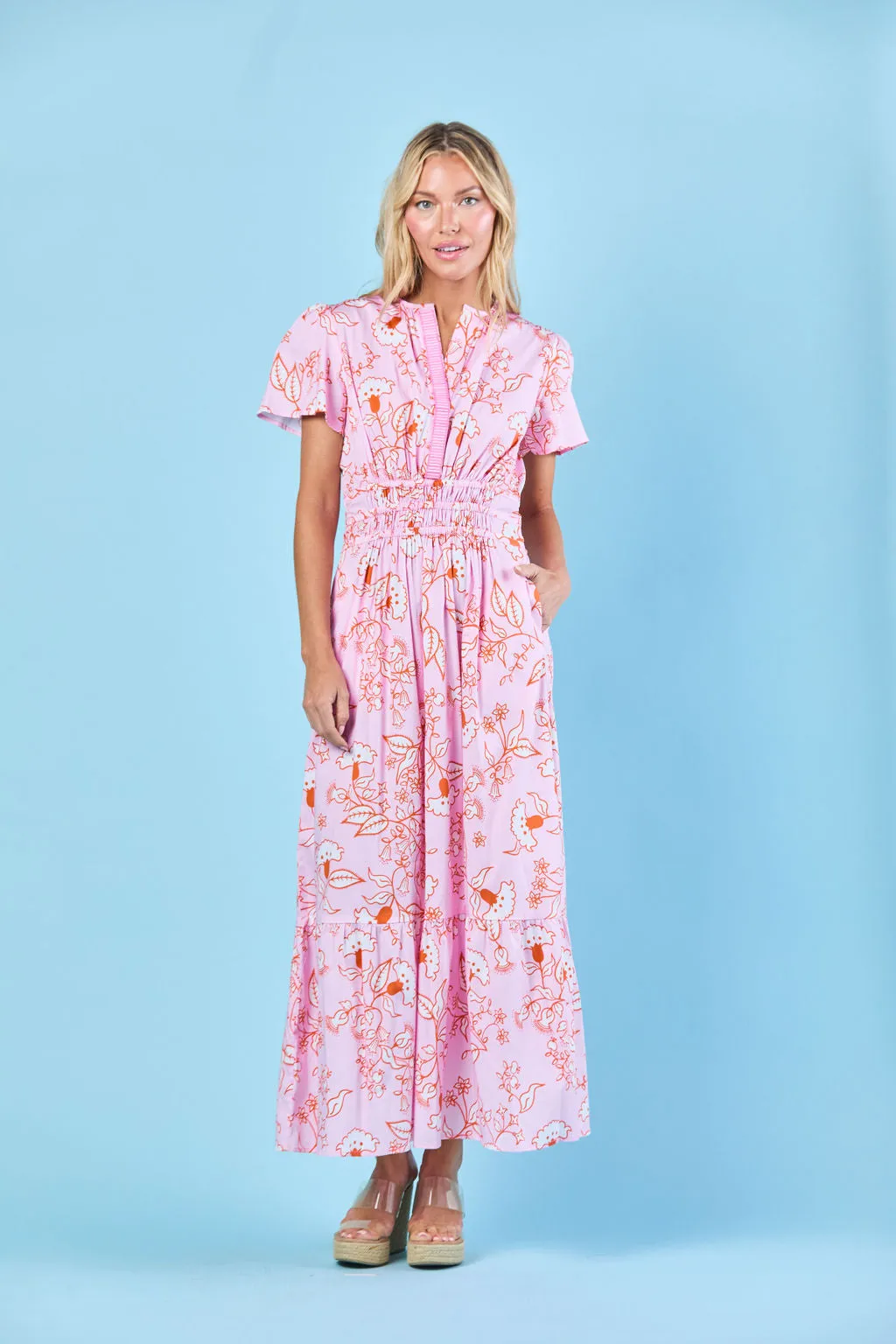 Eloise Dress in Blush Blooms