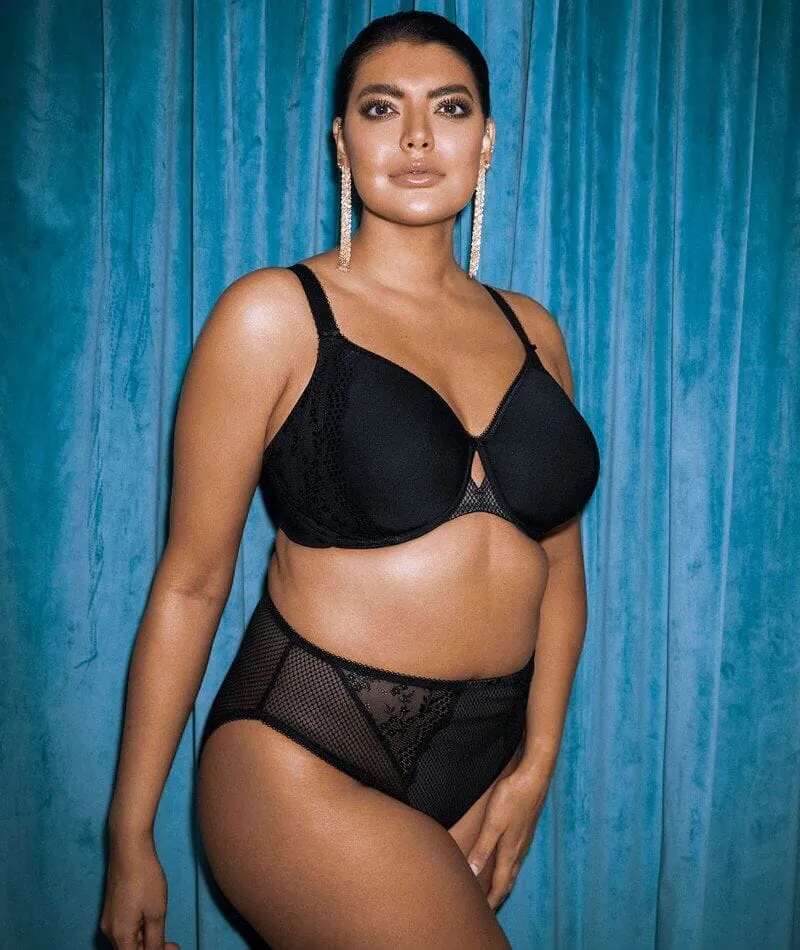 Elomi Charley Underwired Moulded Spacer Bra - Black