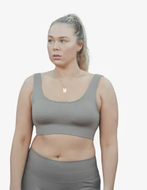 Espresso Seamless Bra Grey