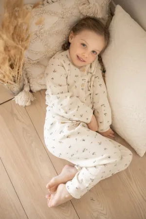 Evelyn pajamas  | beige flower