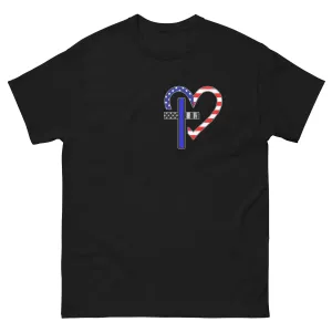 Faith Protects Me Thin Blue Line T-Shirt
