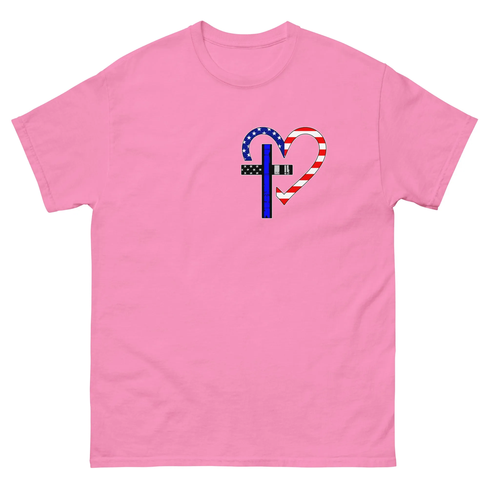 Faith Protects Me Thin Blue Line T-Shirt