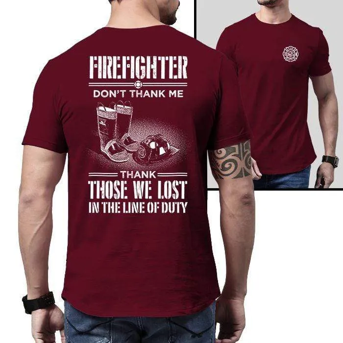 Firefighter Thank Our Fallen Heroes Premium Tee