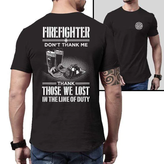 Firefighter Thank Our Fallen Heroes Premium Tee