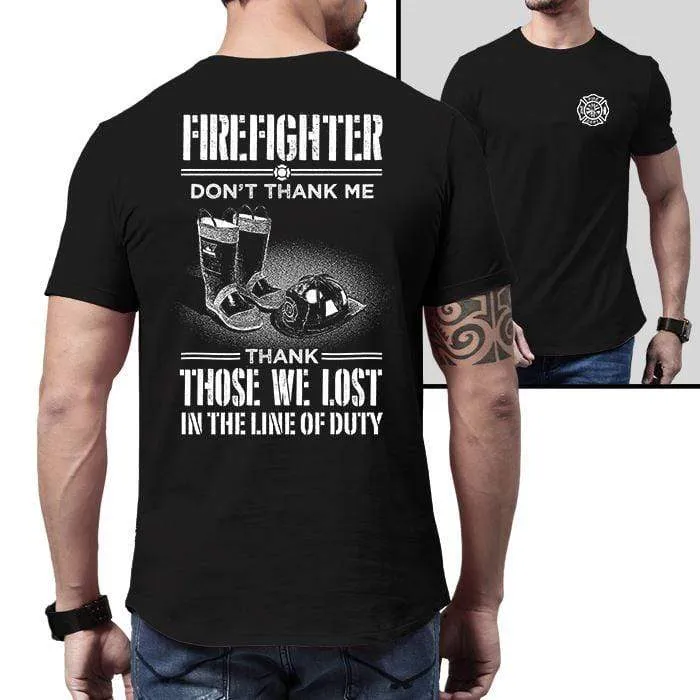 Firefighter Thank Our Fallen Heroes Premium Tee