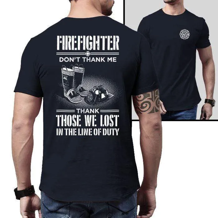 Firefighter Thank Our Fallen Heroes Premium Tee