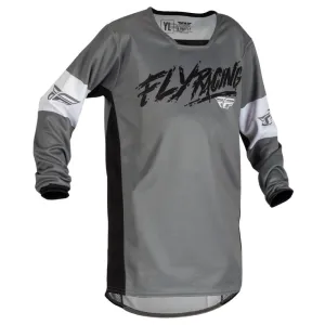 Fly Kinetic Khaos Youth Motocross Jersey Grey / Black / White