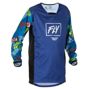 Fly Kinetic Rebel Youth Jersey Blue / Light Blue