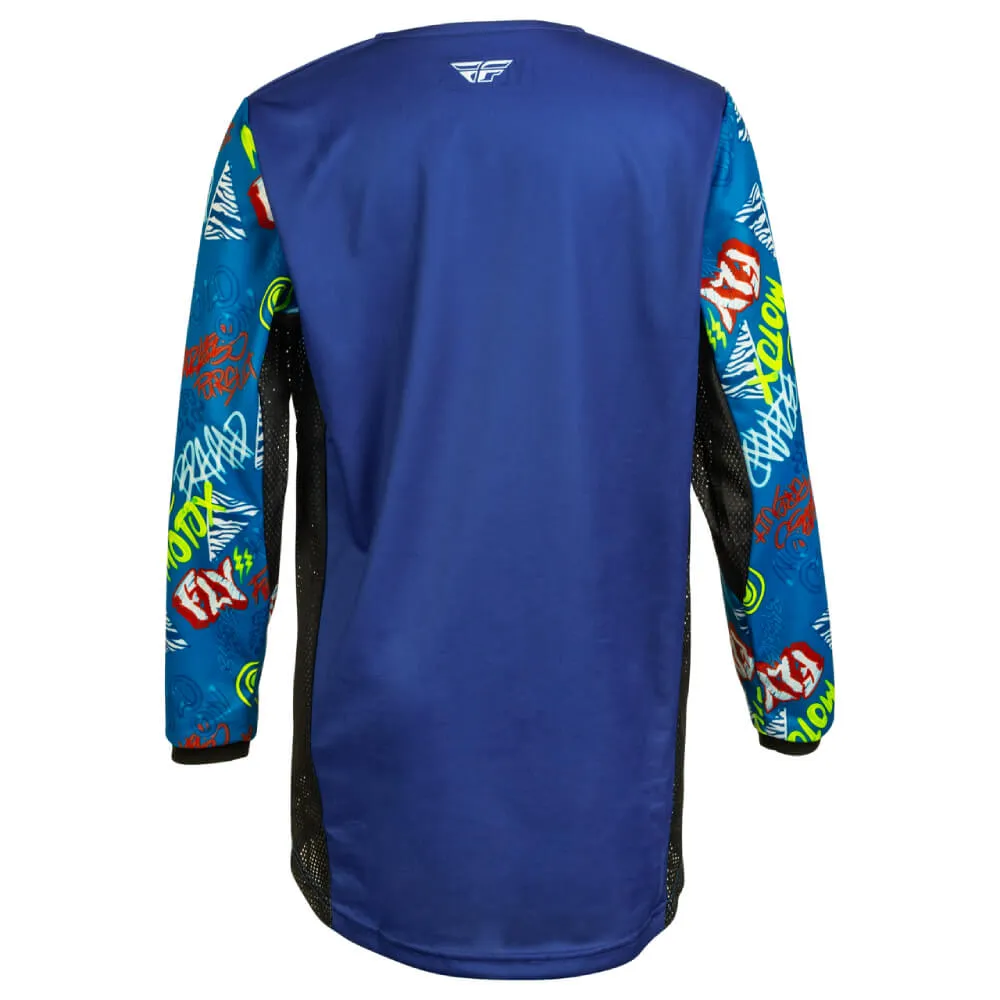 Fly Kinetic Rebel Youth Jersey Blue / Light Blue
