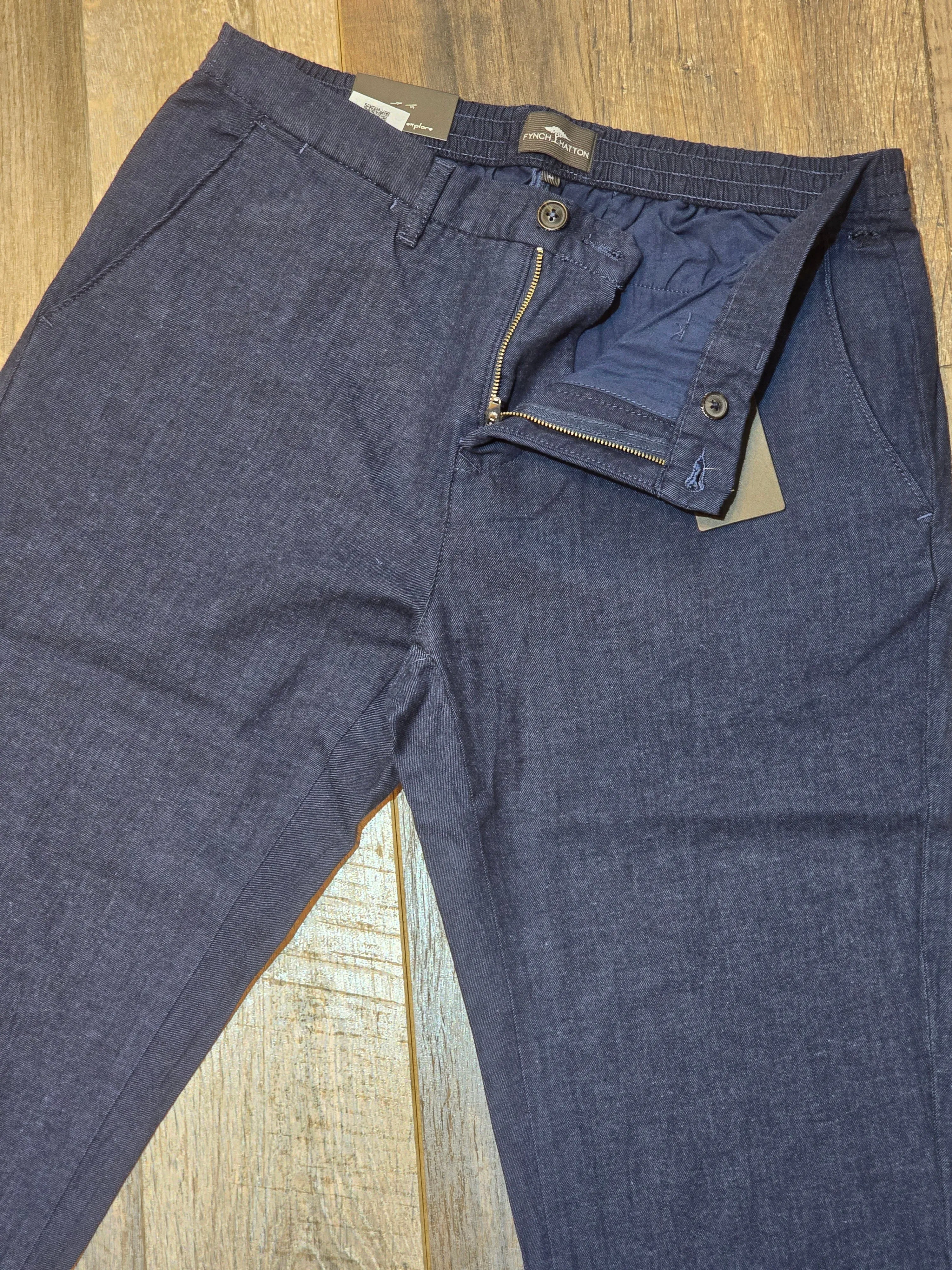 FYNCH-HATTON Regular Fit Two tone Structure Chino