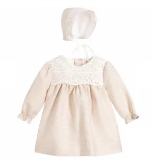 Girls Light Brown Dress Set
