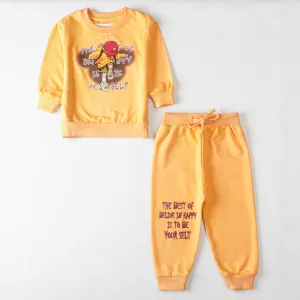 Girls Printed Full Sleeve Suit