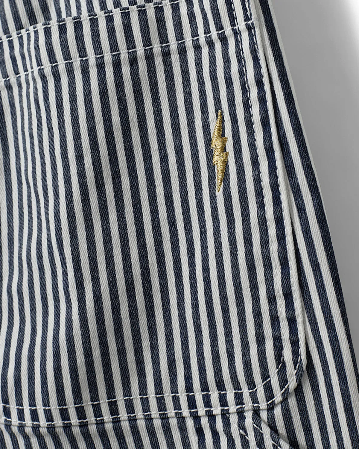 GITTESY TROUSERS - Grey Striped