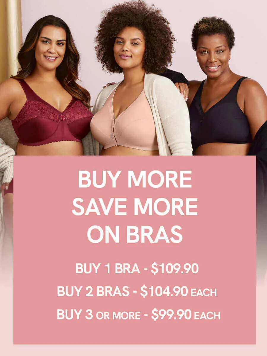 Glamorise Bra 1000 - Feel The Magic Wire-Free Support - Teal