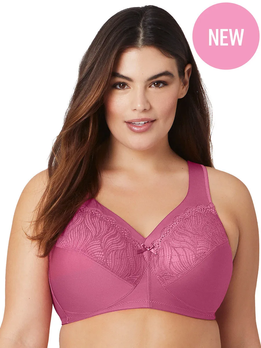 Glamorise Bra 1010 - Magiclift Natural Shape Support Bra - Red Violet