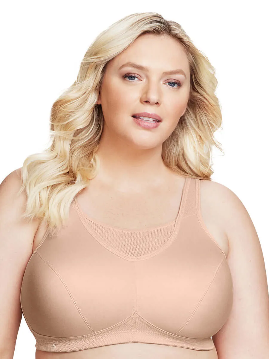 Glamorise Bra 1066 - No-Bounce Camisole Sports Bra - Cafe