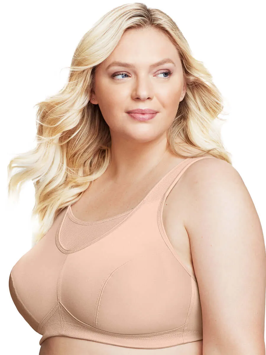 Glamorise Bra 1066 - No-Bounce Camisole Sports Bra - Cafe