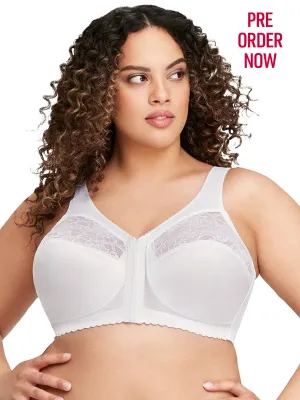 Glamorise Bra 1200 - The Front Close Wire-Free Support - White