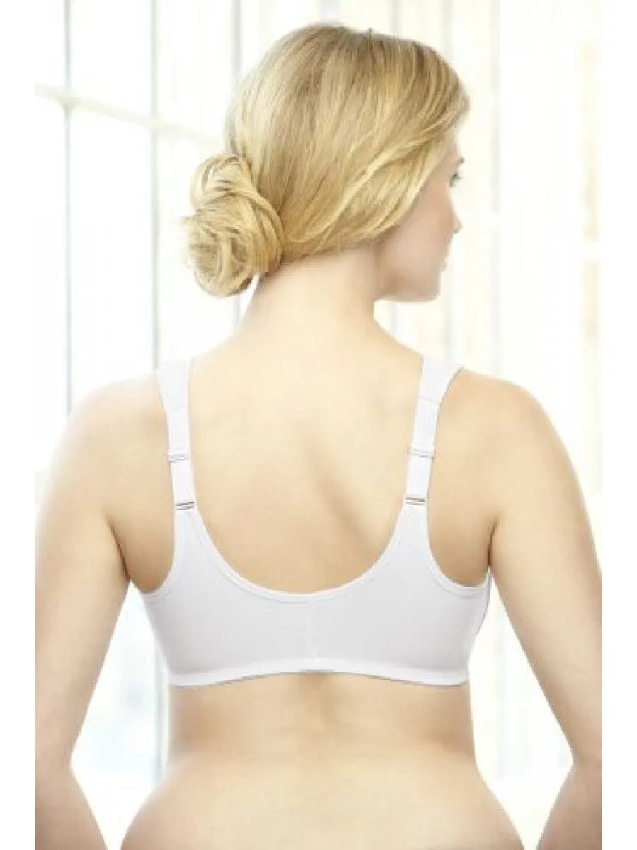 Glamorise Bra 1245 - Wonderwire Front Close Bra - White