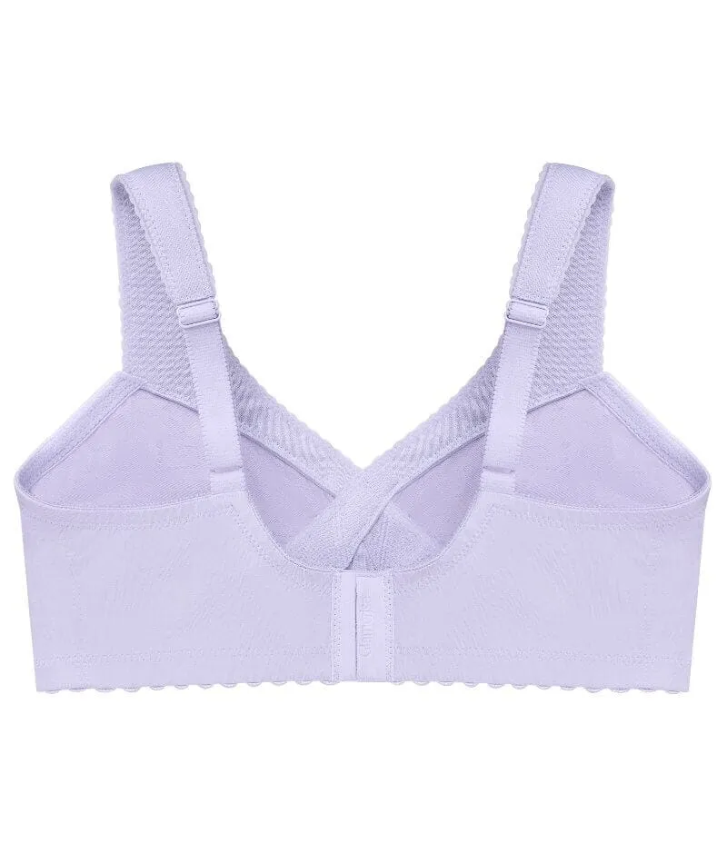 Glamorise Magiclift Cotton Support Wire-Free Bra - Lilac