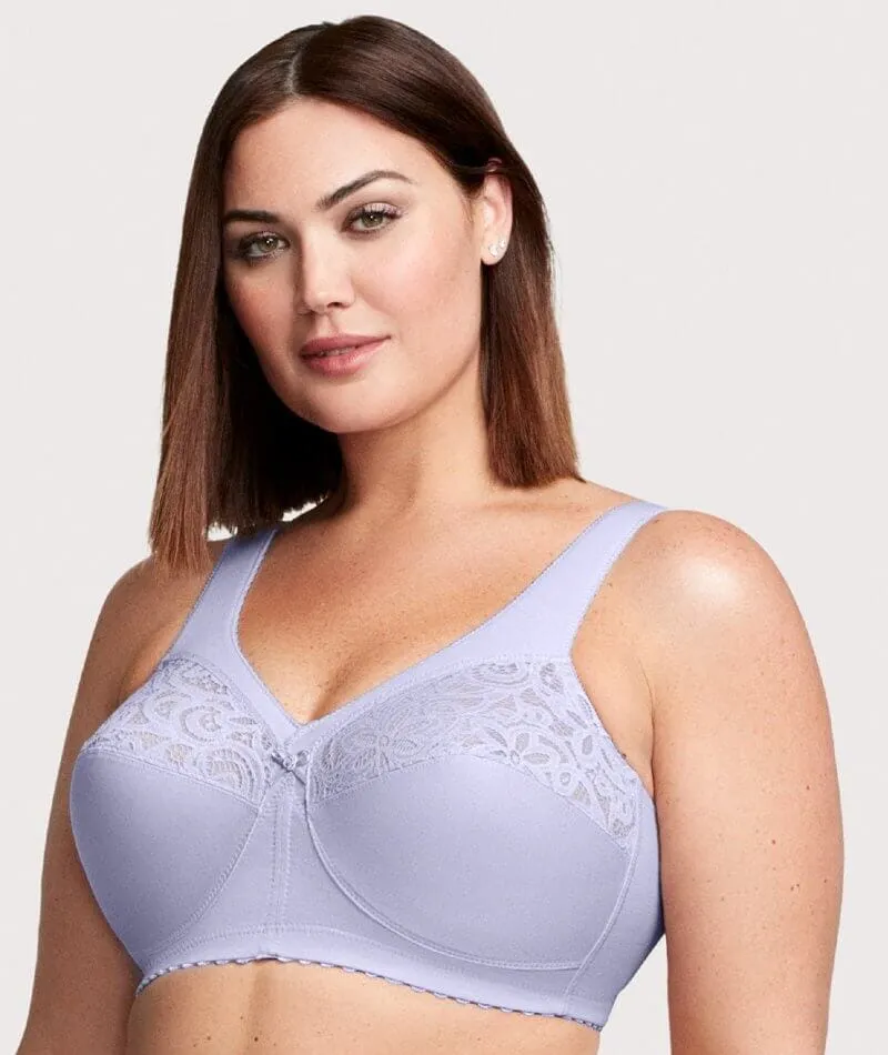 Glamorise Magiclift Cotton Support Wire-Free Bra - Lilac