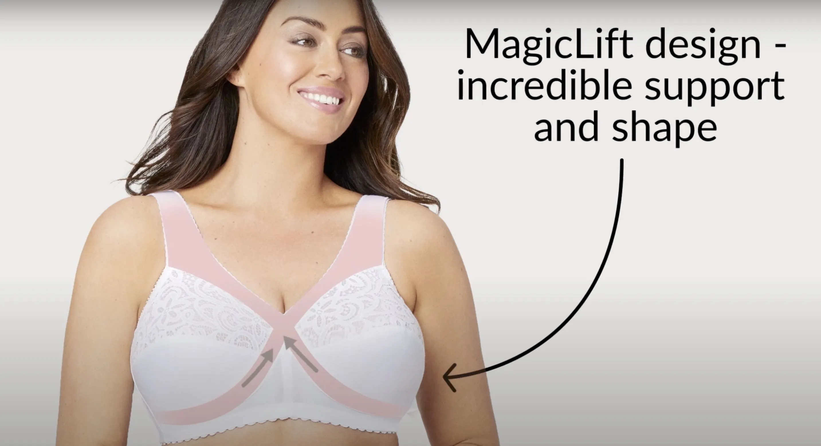 Glamorise Magiclift Cotton Support Wire-Free Bra - Lilac