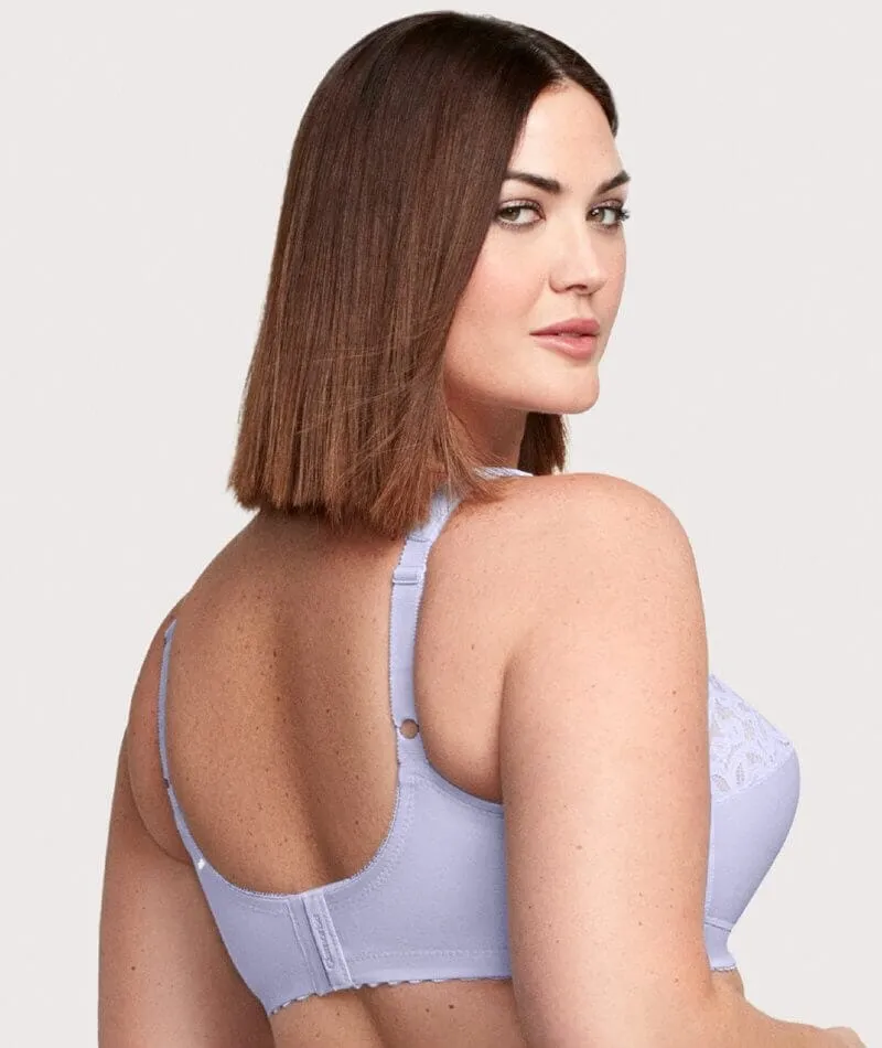 Glamorise Magiclift Cotton Support Wire-Free Bra - Lilac