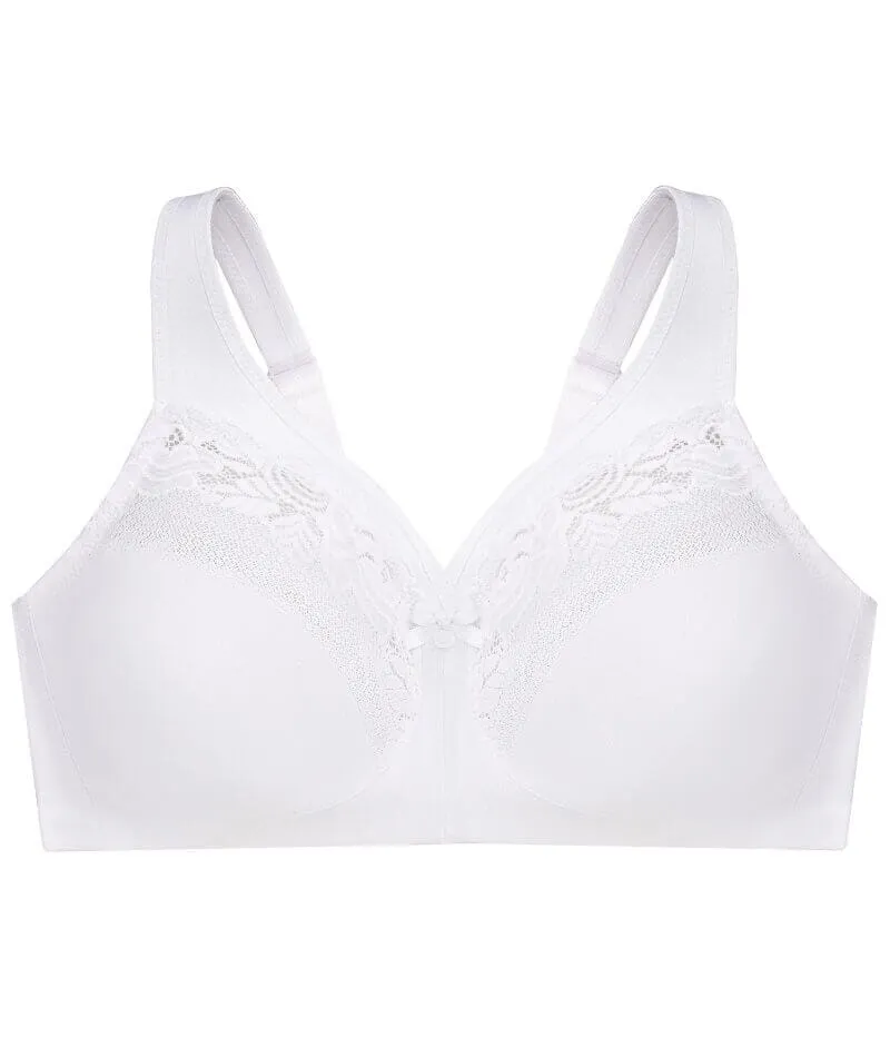 Glamorise Magiclift Minimizer Wire-Free Bra - White