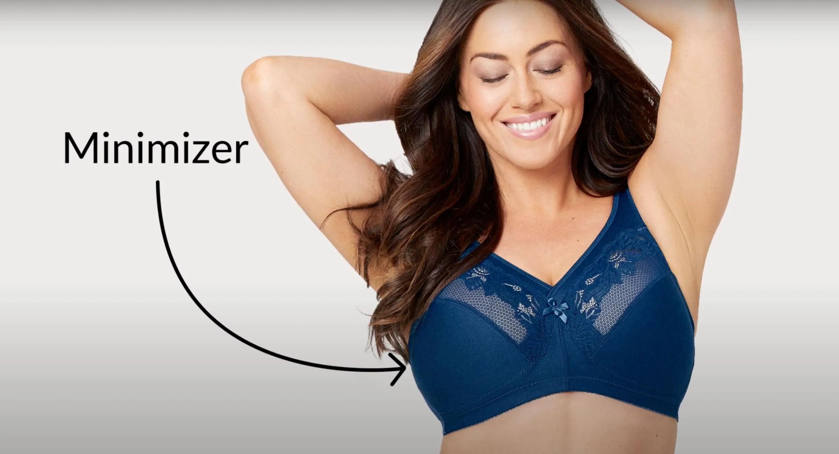 Glamorise Magiclift Minimizer Wire-Free Bra - White