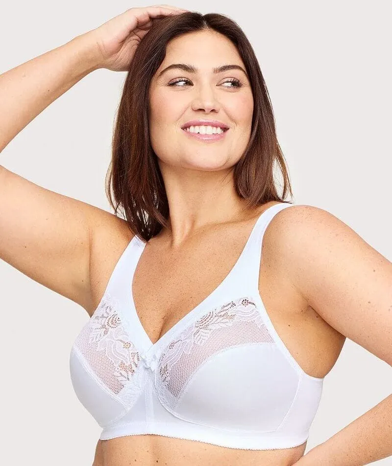 Glamorise Magiclift Minimizer Wire-Free Bra - White