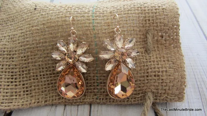 Glass Dangle Earrings
