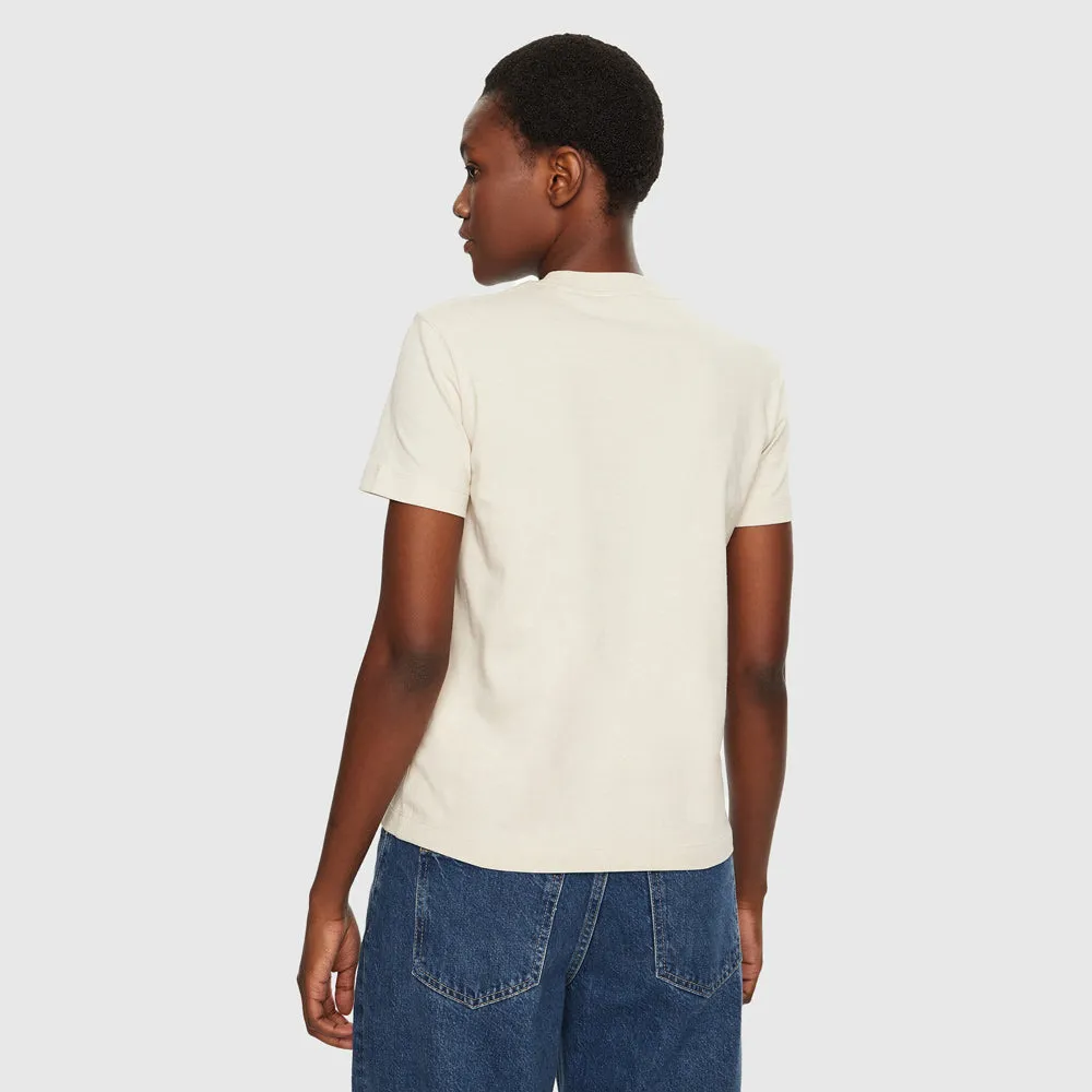 Glossy Monologo T-Shirt - Light Brown