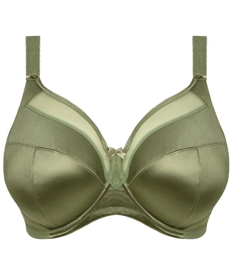 Goddess Keira Underwired Banded Bra - Olive