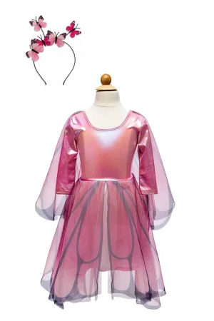Great Pretenders Butterfly Twirl Dress with Wings, Pink, Size 5-6