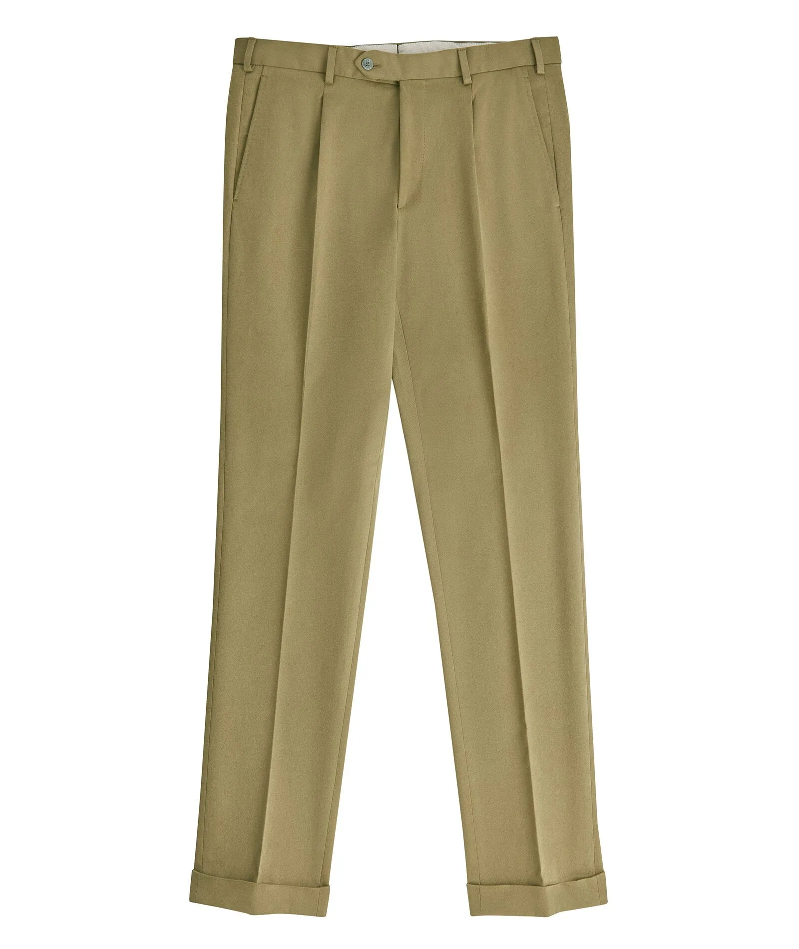 Green in Stretch Cotton Twill Chinos