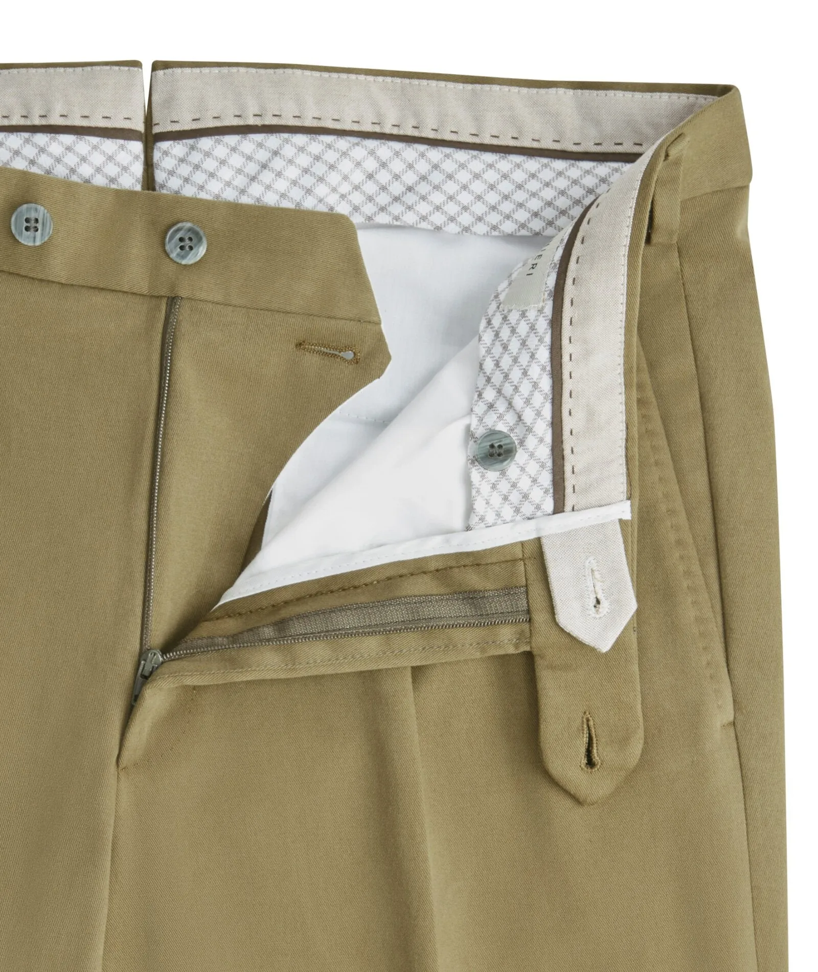 Green in Stretch Cotton Twill Chinos