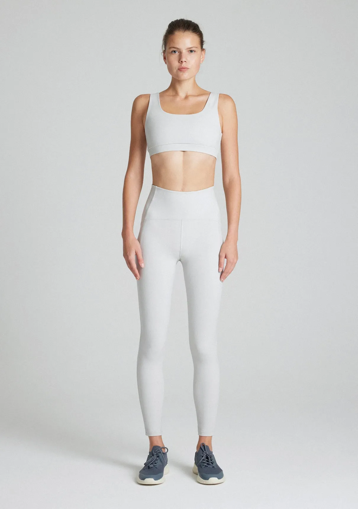 Grey Active Thin Strap Top