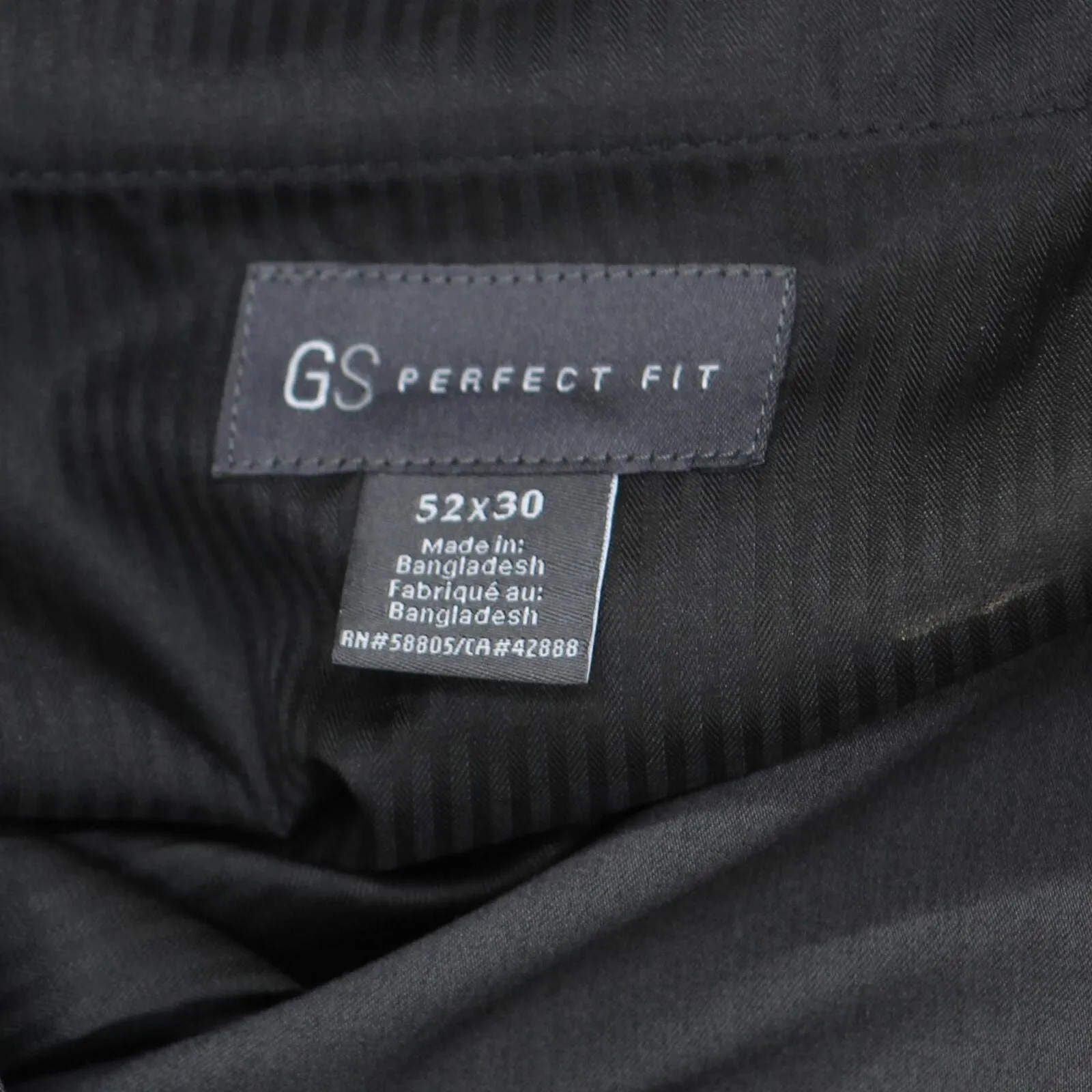 GS Perfect Fit Mens Stretch Dress Pants 16692574998cea Charcoal Gray 52x30
