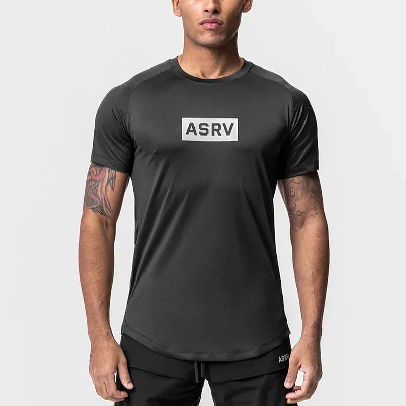 Gym Summer Men's Fitness Quick Dry Running Short Sleeve T-Shirt - Skinny O Neck Sweatshirt, Male Casual Tee Tops, Workout Clothing