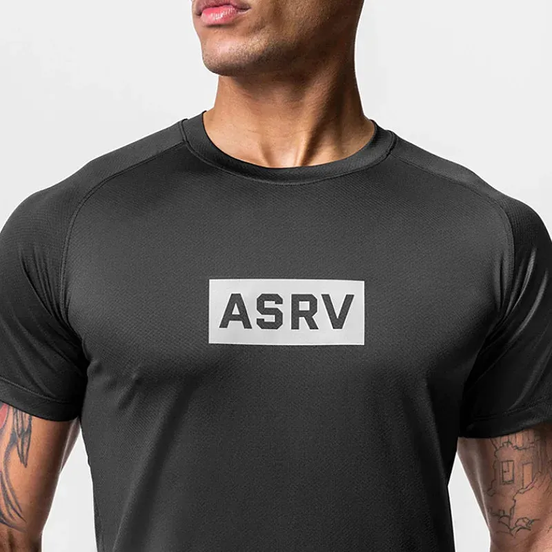 Gym Summer Men's Fitness Quick Dry Running Short Sleeve T-Shirt - Skinny O Neck Sweatshirt, Male Casual Tee Tops, Workout Clothing