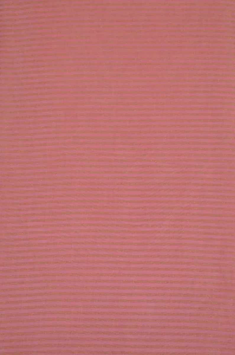 Handloom Pure Silk Chanderi Tissue Golden Zari Based Striped Fabric