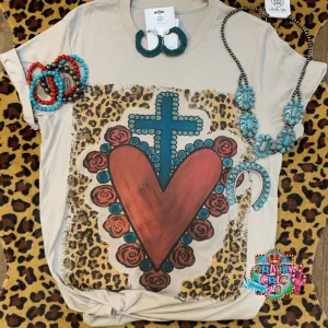 Heart and Cross Tee
