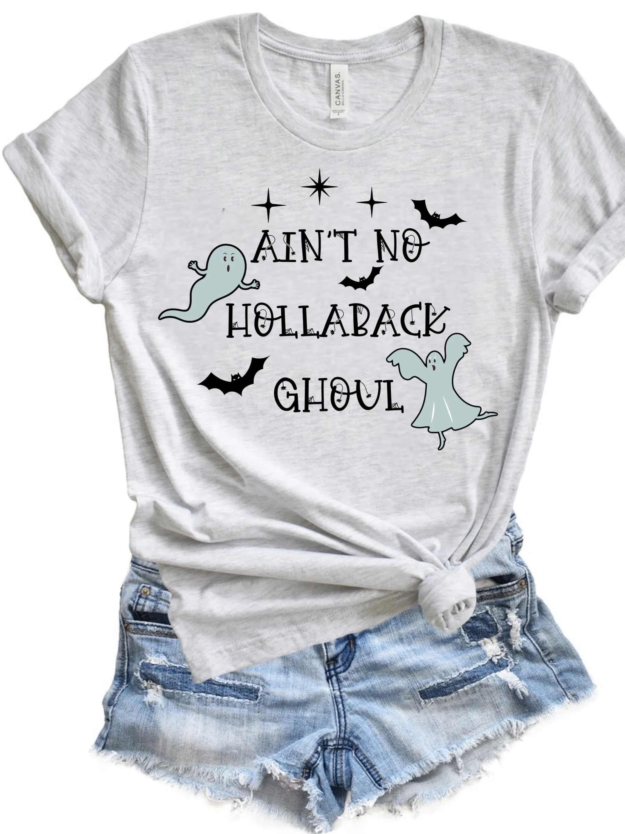 Hollaback ghoul gray Pre order - Tee as Pictured 1.5 week tat