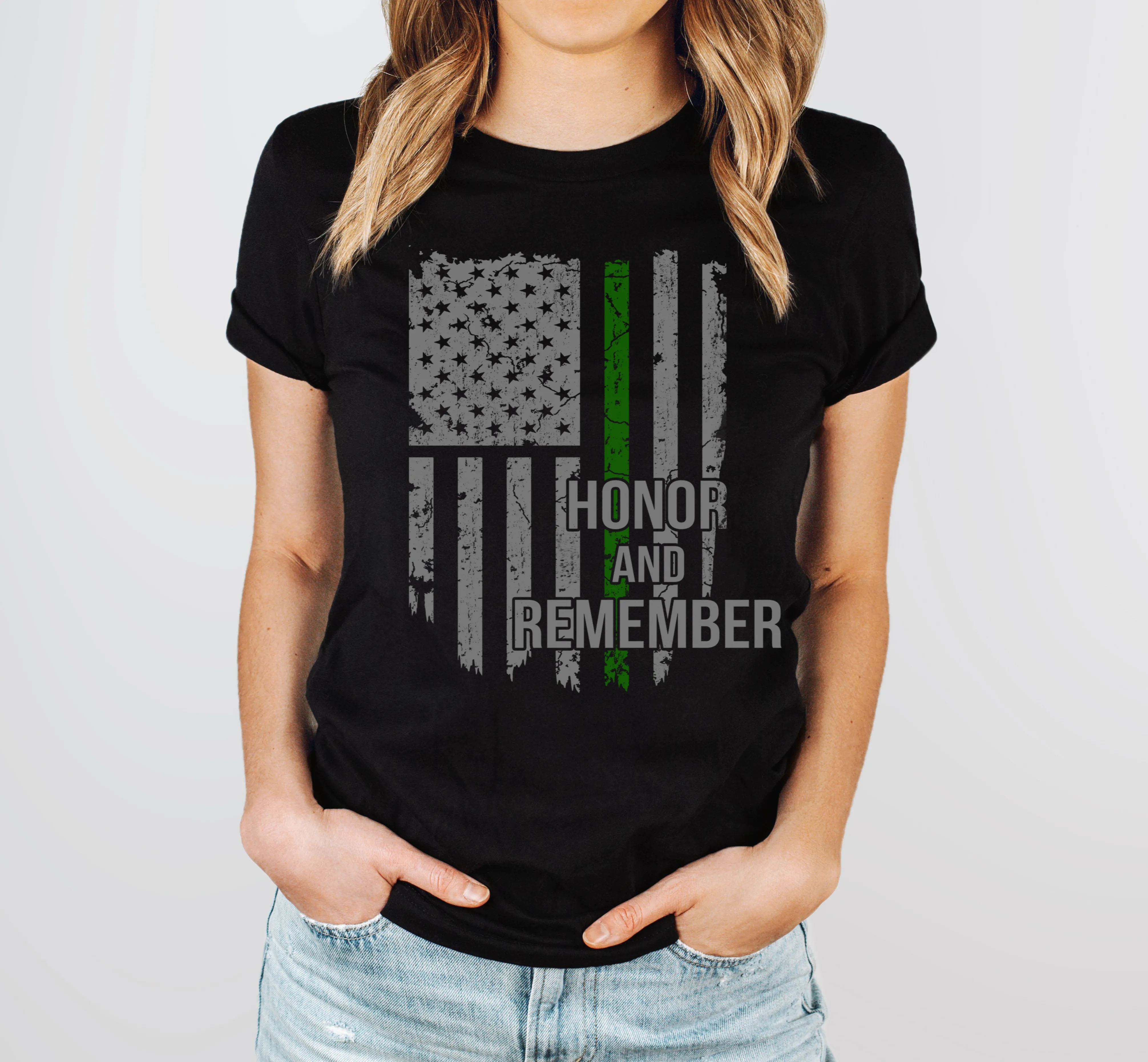 Honor and Remember © Unisex Tee (Thin Green Line)