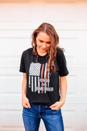 Honor and Remember © Unisex Tee (Thin Red Line)